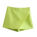 Vintage Asymmetrical Skort Stylish All-Season Upgrade