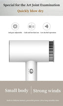 Wireless Hair Dryer Travel Portable Fast Dry Lithium Battery