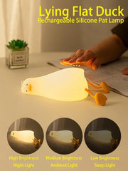 Duck Silicone Night Light: Charming Lamp for Kids - Soft Glow & Decor - Birthday Gift