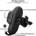 Car Wireless Charger Auto Mount Phone Holder Stand 15W Fast Charging