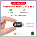 XUDA 2in1 Wireless CarPlay AI Mini Box Android Auto Box Upgrade