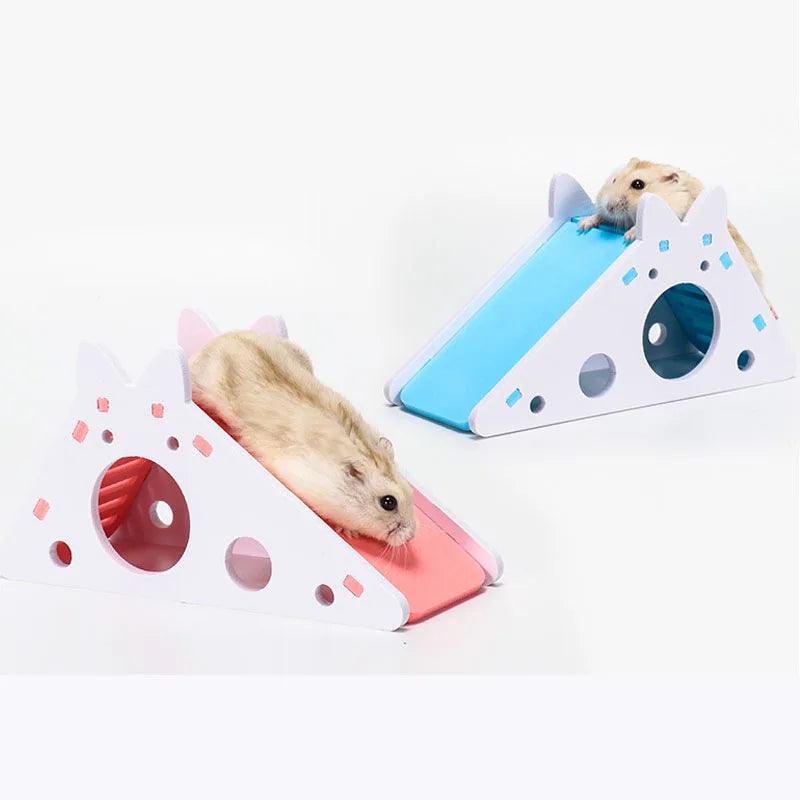 Small Pet Bird Hamster Parrot Toy House Guinea Pig Slide Cage Accessories  ourlum.com   