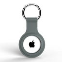 Apple Airtags Liquid Silicone Protective Shell with Keychain - Stylish Tracker Cover  ourlum.com grey  