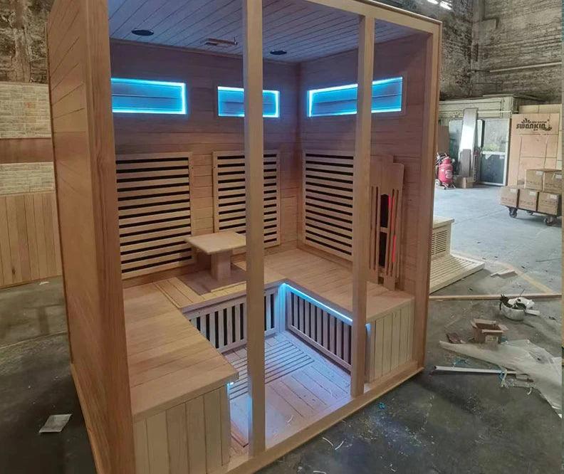 Luxury Outdoor Heating Sauna Room with Premium Materials and Modern Design  ourlum.com   