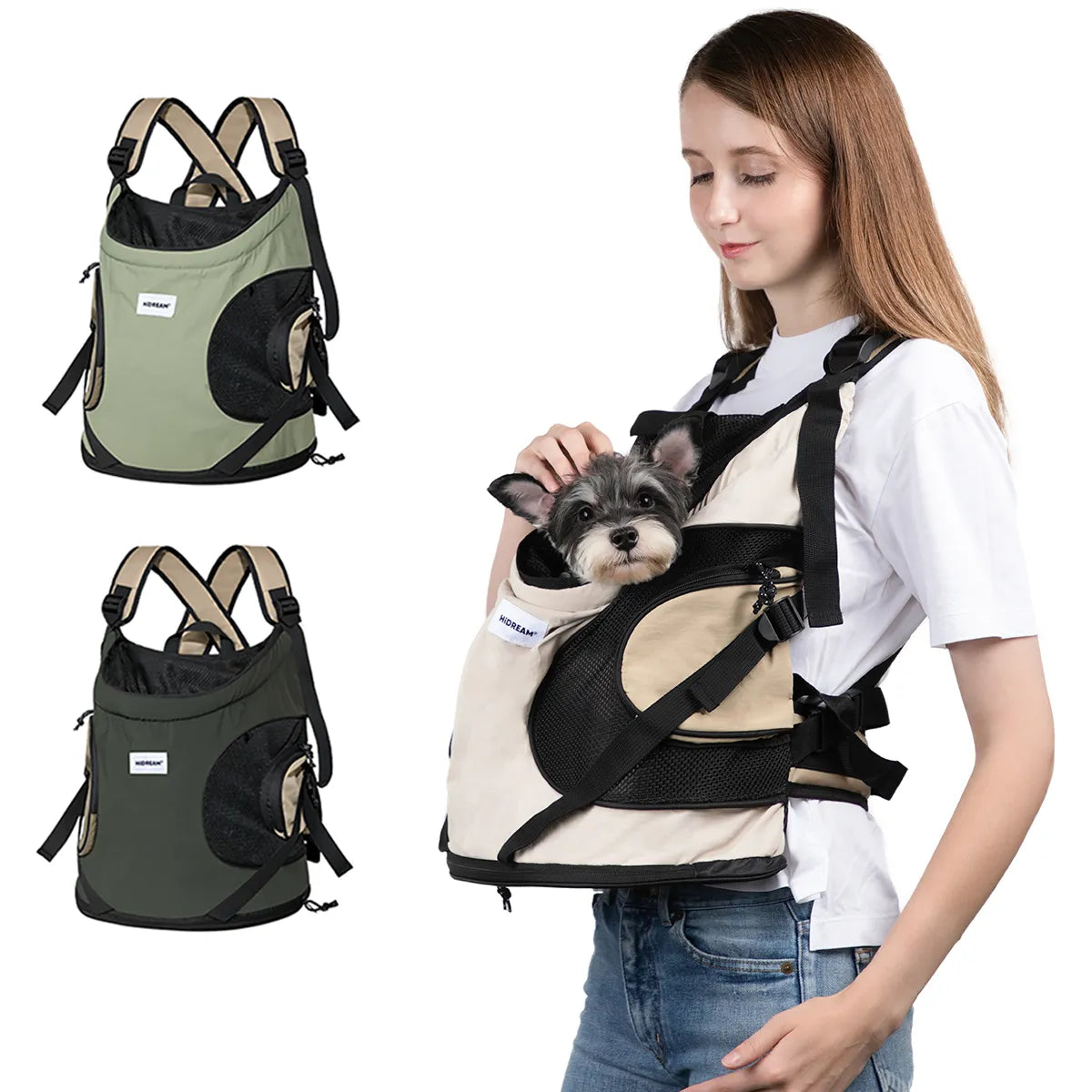 Pet Travel Sling Bag Carrier Breathable Portable Backpack Shoulder Strap  ourlum.com   