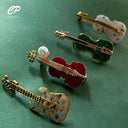 Fashion Musical Instruments Guitar Violin Cello Piano Brooch