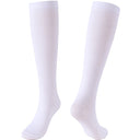 Chic Compression Knee Socks for Academic Style Black White