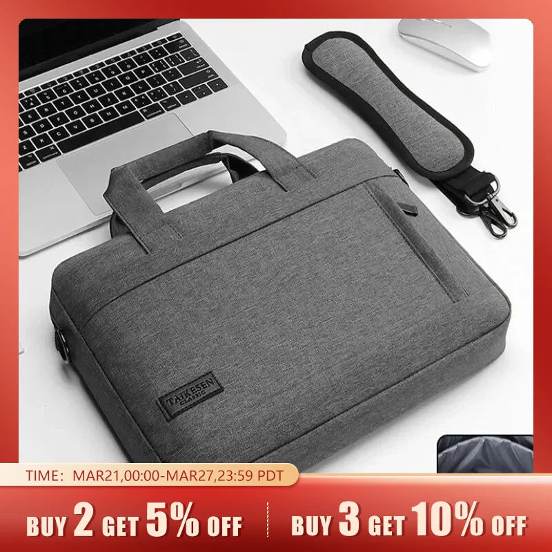 Professional Laptop Messenger Bag for 13-17 Inch Macbook Air Pro HP Huawei Asus Dell - Oxford Cloth Material - Zipper Closure - Versatile and Portable Choice for Men and Women  ourlum.com   