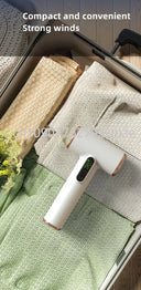 Portable Rechargeable Hair Dryer USB Charging LCD Display