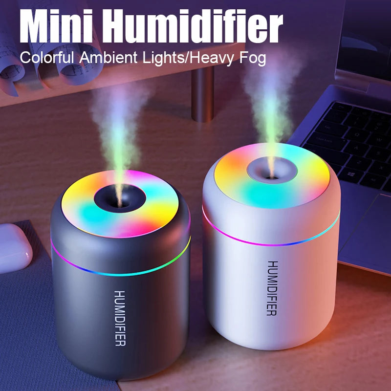 180ML USB Aroma Diffuser and Mini Humidifier with Lights