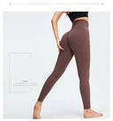 Seamless High Waist Nude Yoga Pants Women's Hip Lifting Fitness