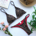 Women Summer Bikini Set Biquinis Sexy Leopard Printed Swimwear