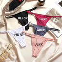 Seductive 5-Piece Cotton Blend G-String Panties Set for Women  ourlum   