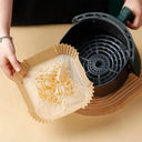 50pcs Air Fryer Paper Parchments for Eco-Friendly Cooking  ourlum.com   