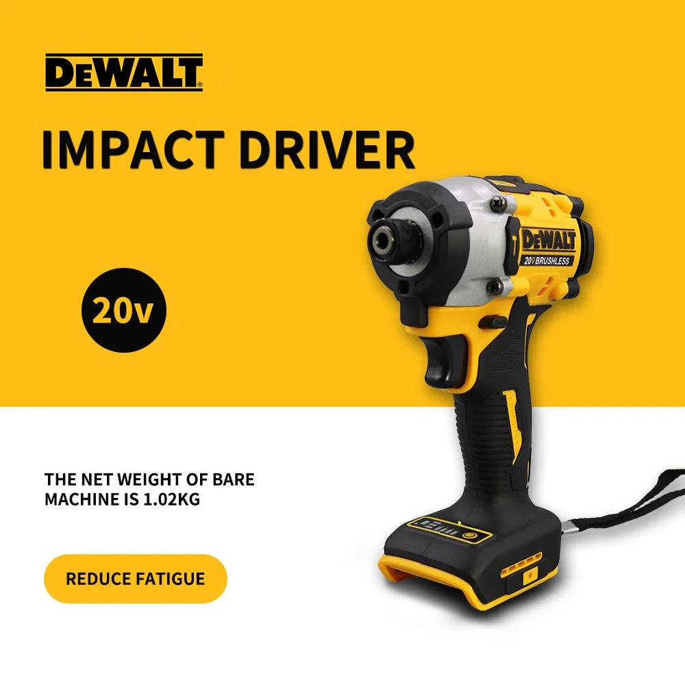 Dewalt DCF860 20V Brushless Cordless Drill & Driver - Compact, Powerful & Lightweight