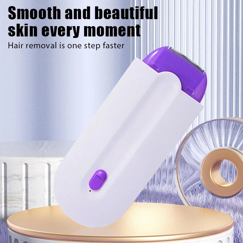 Painless Hair Removal Kit Epilator USB Rechargeable Women Body Face Leg Bikini Hand Shaver Hair Remover