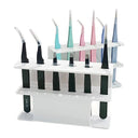 Acrylic Eyelash Tweezers Storage Holder Stand 6 Holes Convenient Tweezers Stand Shelf Hold Eyelash Extension Tattoo Makeup Tool  ourlum.com   