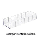 Acrylic Cosmetics Makeup Jewelry Organizer Box: Stylish Desktop Storage  ourlum.com   