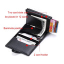 Carbon Fiber RFID Blocking Card Holder Stylish Wallet for Men