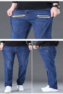 Man Jeans Big Size High Stretch Denim Fabric Large Size Pants