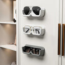 Wall-Mounted Glass Sunglasses Organizer Cabinet for Storage