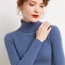 Turtleneck Sweater Women Autumn Winter Slim Pullover Jumper