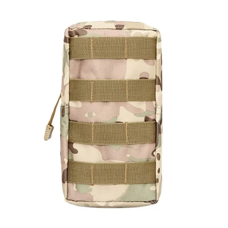 Outdoor Tactical Molle Waist Bag 600D Camouflage Khaki Storage Fanny Pack for Hunting Backpack Tactical Vest Attachment