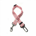 Pet Safety Car Seat Belt with Reflective Elastic Traction Rope  ourlum.com Light Pink  