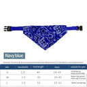 Pet Dog Bandana Collar with Leather Accessories: Cute Design, Quality Assurance, All Seasons.  ourlum.com style 1blue S 