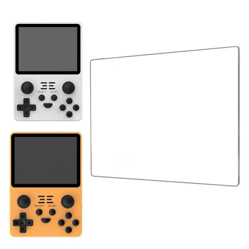 1PCS Empered Glass Protector Crystal Film For R36S RGB20S Handheld Game Console 3.5 Inch Retro Video Games Consoles Cover  ourlum.com   