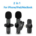 Pro Wireless Lavalier Mic: Premium Audio Recording Experience  ourlum.com 2in1-iOS  