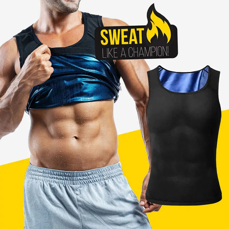 Men's Sauna Shapewear Compression Vest for Enhanced Workout Sweat & Comfort