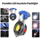 Compact Multi-Function Keychain Flashlight with 7 Modes