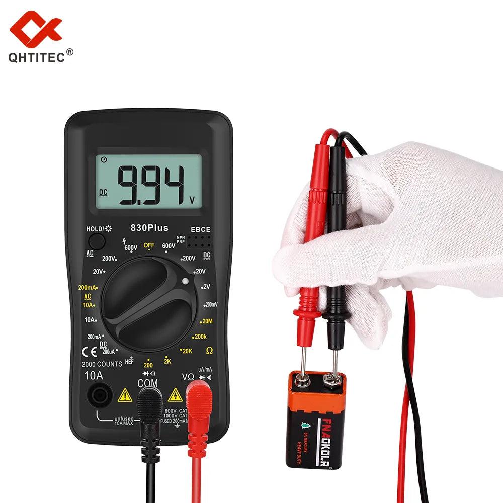 QHTITEC 830Plus Digital Multimeter: Reliable True RMS Tester  ourlum.com   