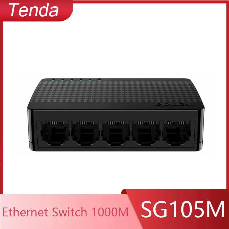 Tenda SG105M Gigabit Ethernet Switch: Fast 1000Mbps Speed & Easy Setup  ourlum.com   