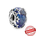 Colorful Heart Murano Glass Charm - Sterling Silver Pandora Jewelry Piece  ourlum.com LLZ003  