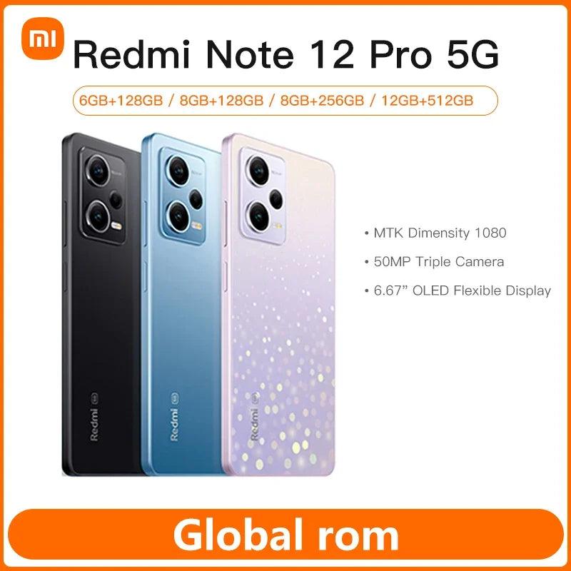 Xiaomi Redmi Note 12 Pro 5G - 128GB/256GB, Dimensity 1080, 6.67" OLED, 5000mAh, 67W Fast Charging, 50MP Camera