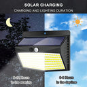 Solar Wall Lamp: Stylish Motion Sensor Outdoor Light Unit