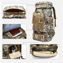 Large 80L/100L Tactical Backpack for Hiking and Camping