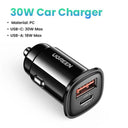 UGREEN Car Charger Type C Fast USB Charger: Efficient Fast Charging for Mobile Phones  ourlum.com Mini 30W Car Charger Russian Federation 