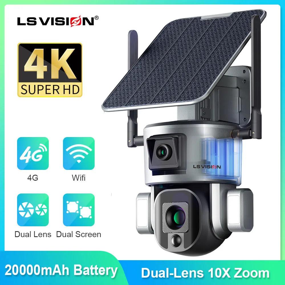 Solar Camera: Dual Lens Security Cam with Humanoid Tracking & 4K Resolution  ourlum.com   