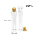 50pcs 10ml 15ml 20ml 25ml 30ml 40ml Glass Bottles With Cork