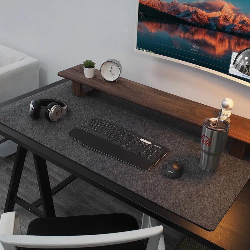 Cozy Wool Felt Desk Mat with Non-Slip Surface for Enhanced Comfort in Cold Weather  ourlum.com   