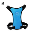 Breathable Mesh Dog Harness Set with Car Safety Belt | Adjustable Straps & Chest Strap for Pet Safety  ourlum.com Blue 1 Other United State