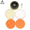 Universal Car Polish Wool Pad Set for Machine Waxing Kit