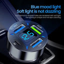 66W 4 Ports USB Car Charger with PD Quick Charge 3.0 - iPhone 13 12  Samsung Fast Charging Adapter  ourlum.com   