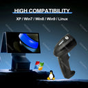 3-in-1 Wireless Bluetooth USB Barcode Scanner Portable Reader