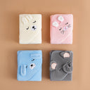 1pc Kids' Cartoon Hooded Bath Towels Ultra Soft Swim Towels