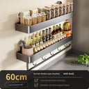 Suction Cup Punch-Free Wall Condiment Hook Rack Storage