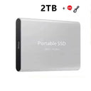  High-speed Portable External Hard Drive: Efficient Data Transfer Work & Study  ourlum.com Silver 2TB  